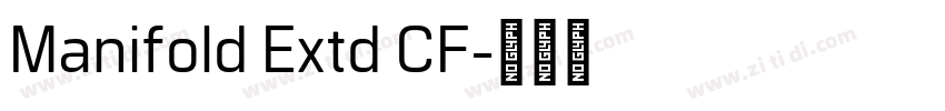 Manifold Extd CF字体转换